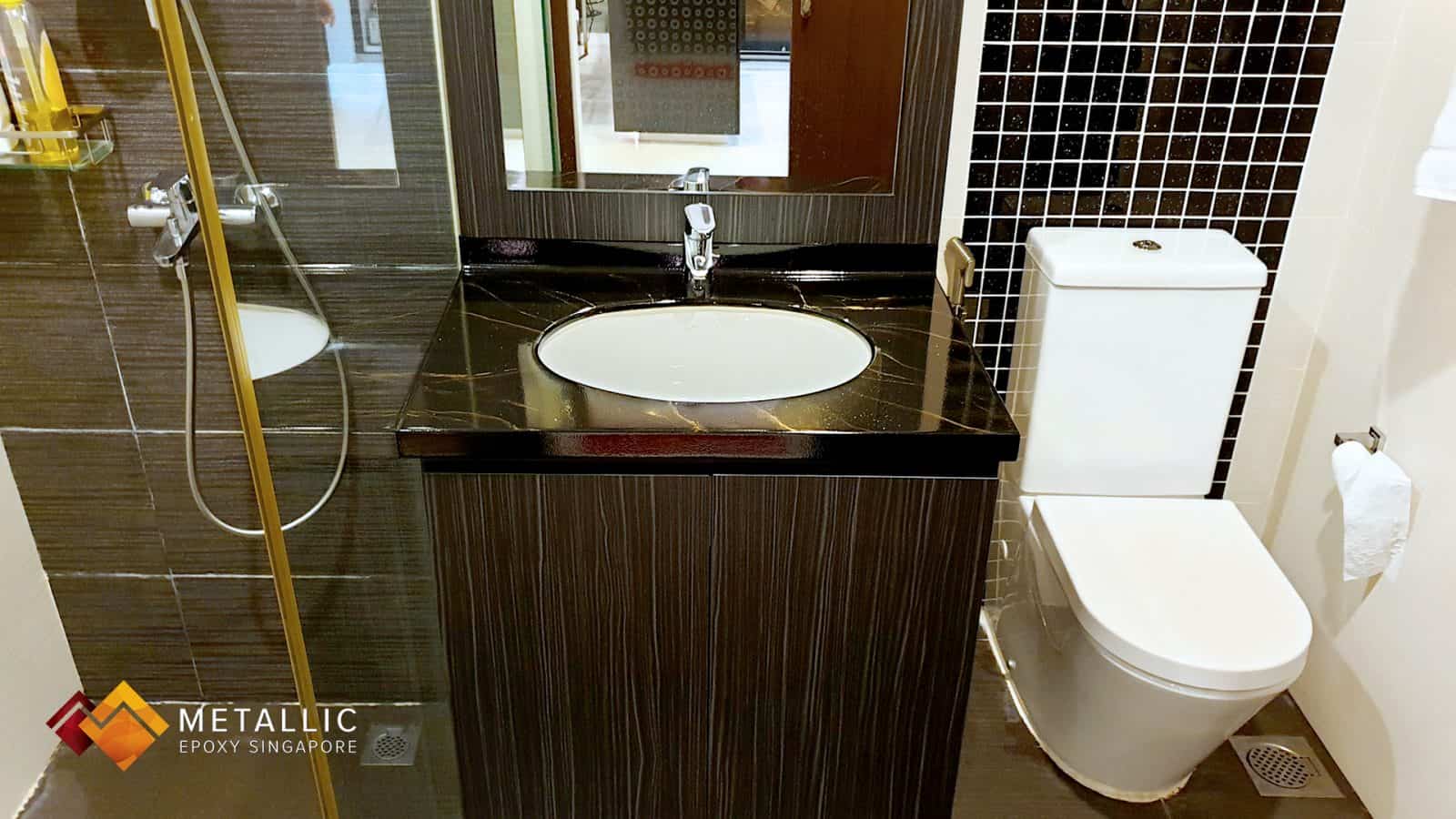 Cream Gold Vanity Top